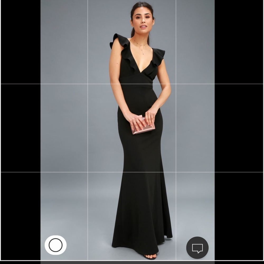 Lulus Black perfect opportunity maxi dress